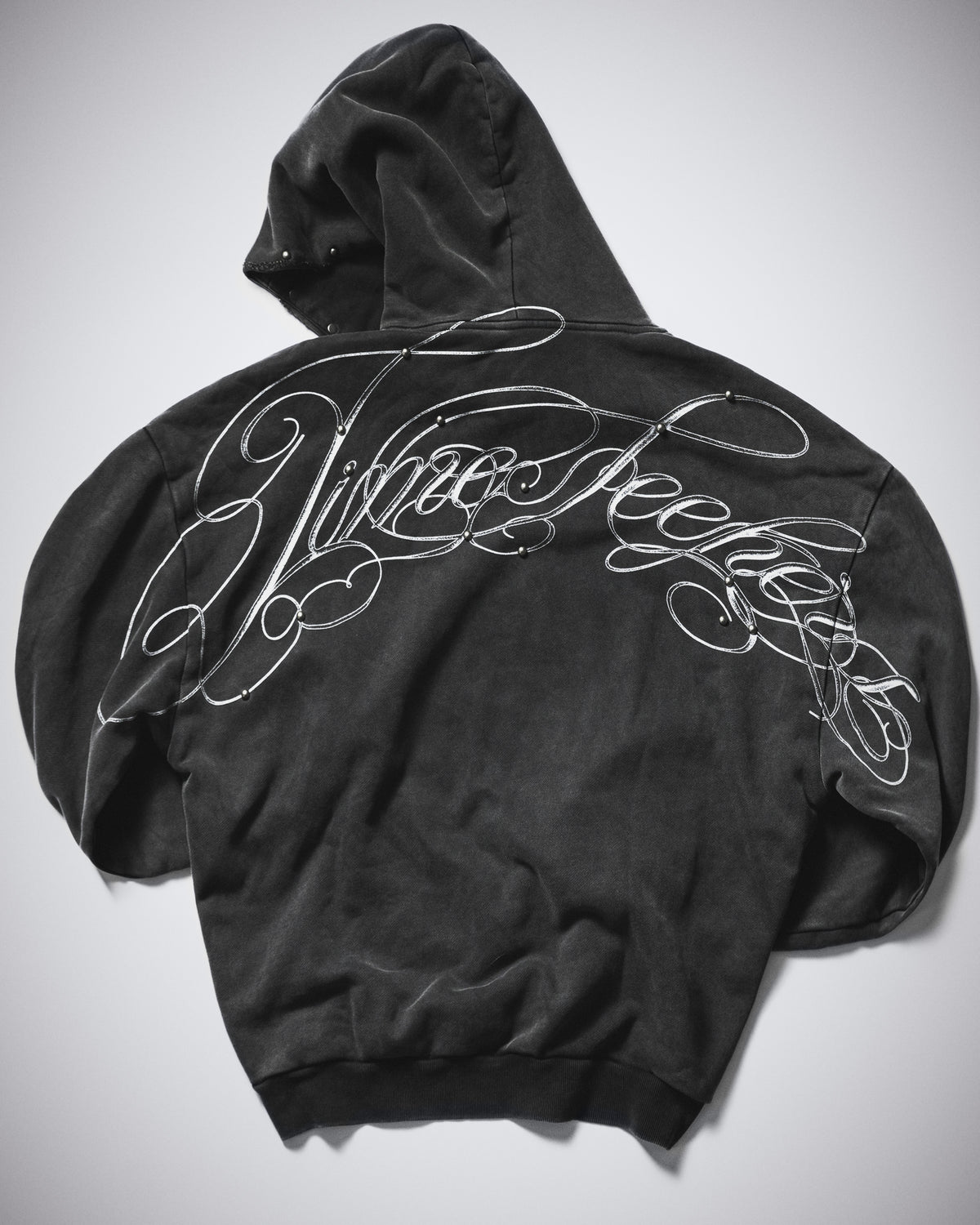 TIMESEEKERS STUDDED HOODIE